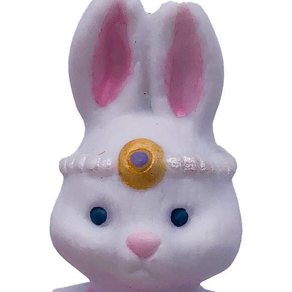 1992 Hallmark Keepsake Easter Collection Belle Bunny Porcelain Ornament in Box - Picture 2 of 6